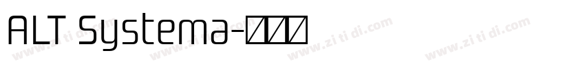 ALT Systema字体转换
